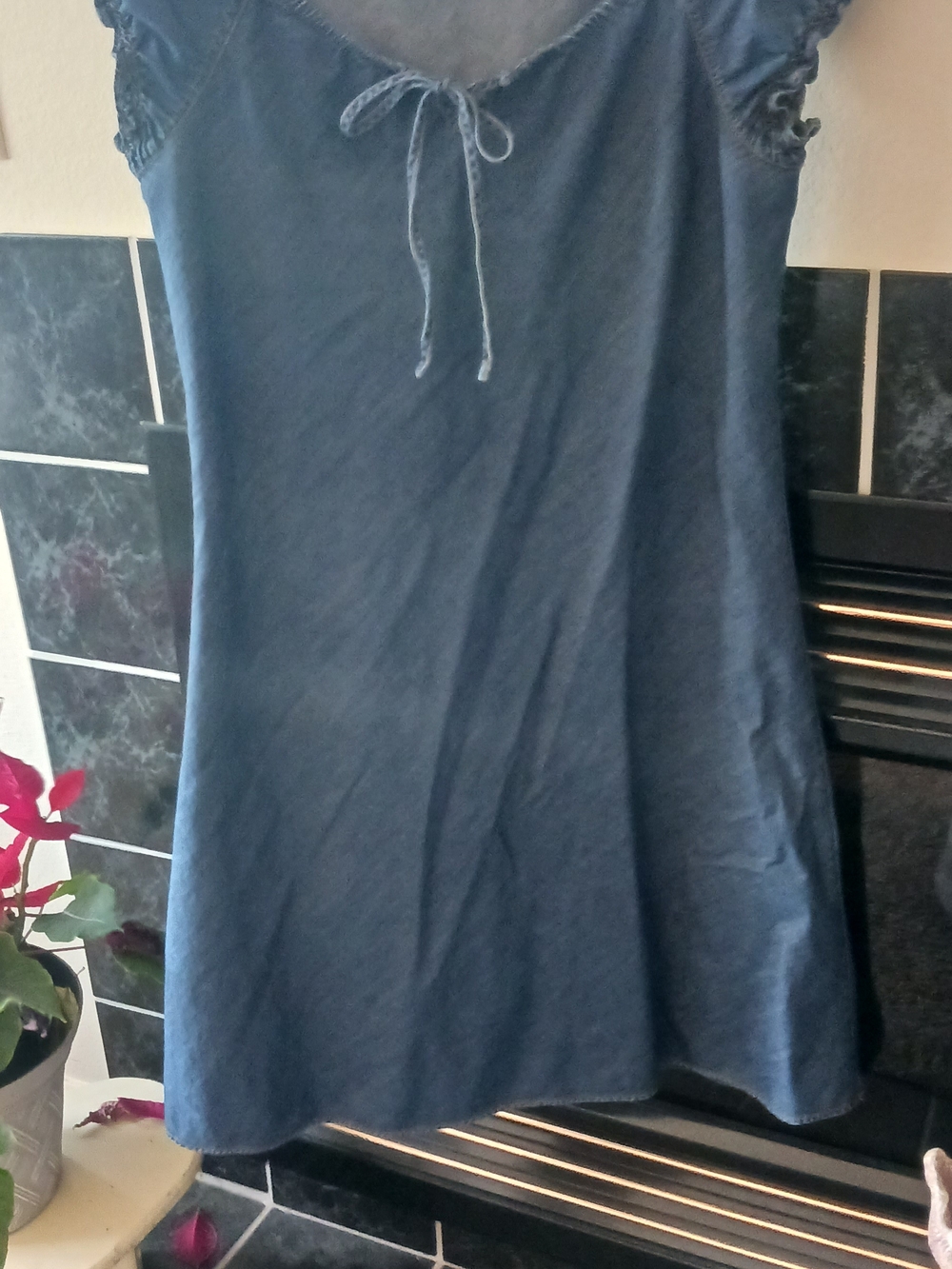 Faded Glory Blue Chambray Dress
